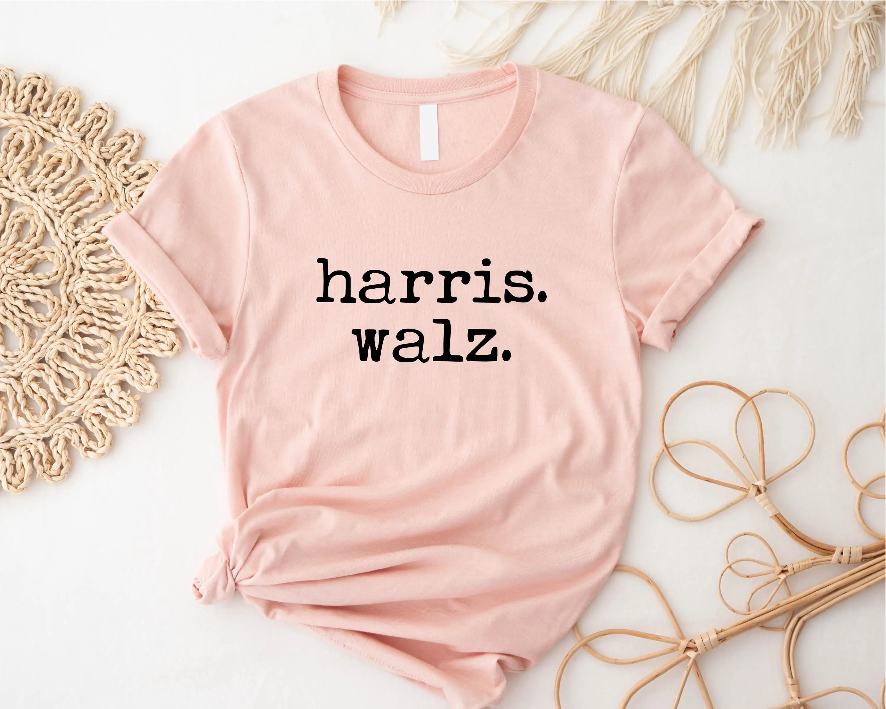 Harris Walz T Shirt Tim Madam President Kamala Rally 2024 Election Democrat Voting Activist