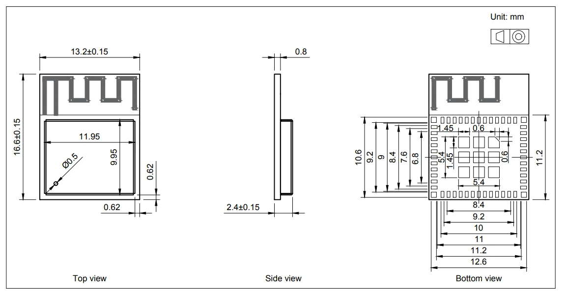 ESP32-PICO-MINI-02 Wi-Fi маломощный модуль Bluetooth MCU