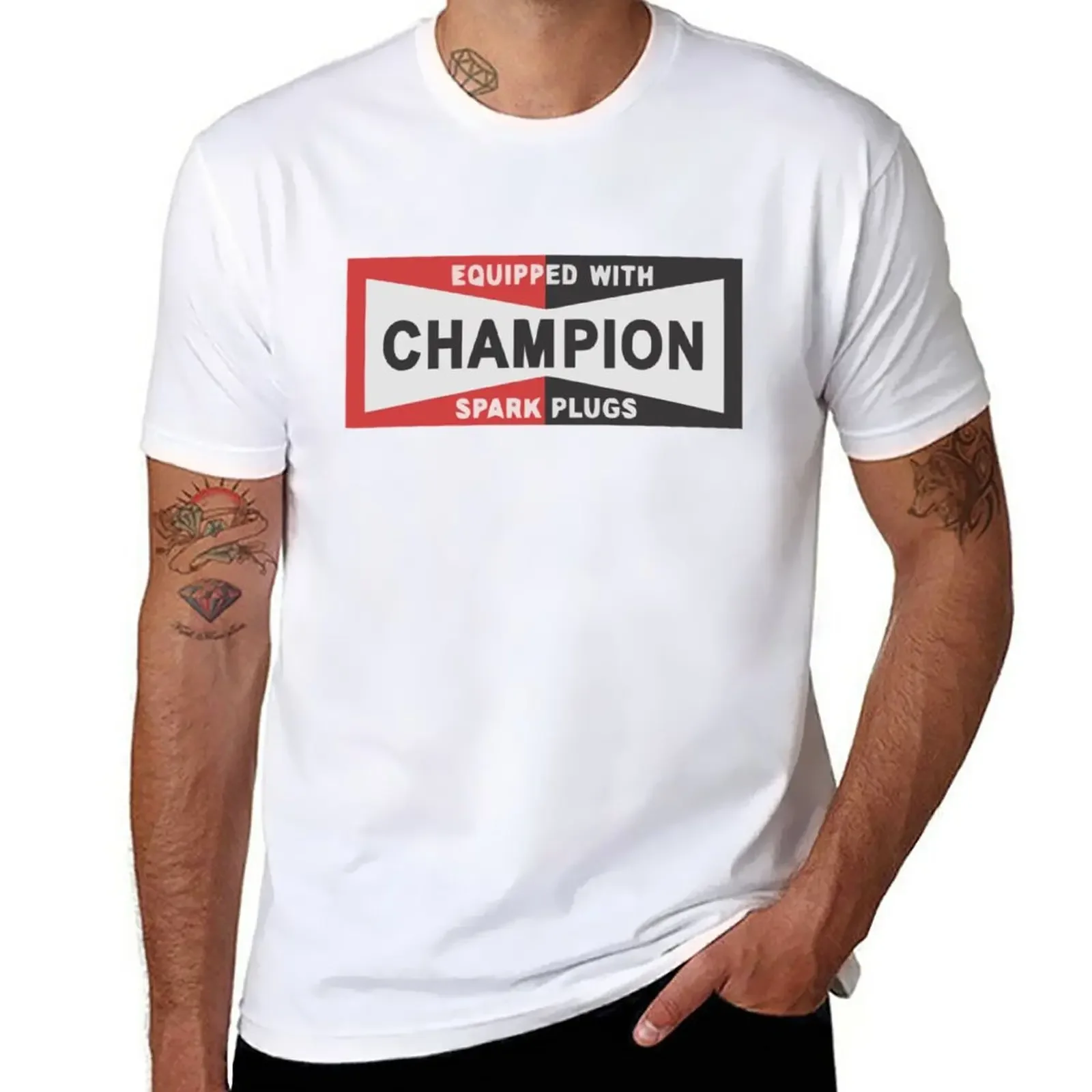 sweat shirt cute clothes mens graphic t-shirts funny New The Champion Spark Plugs Racing Once Up A Time In Holiday T-Shirt