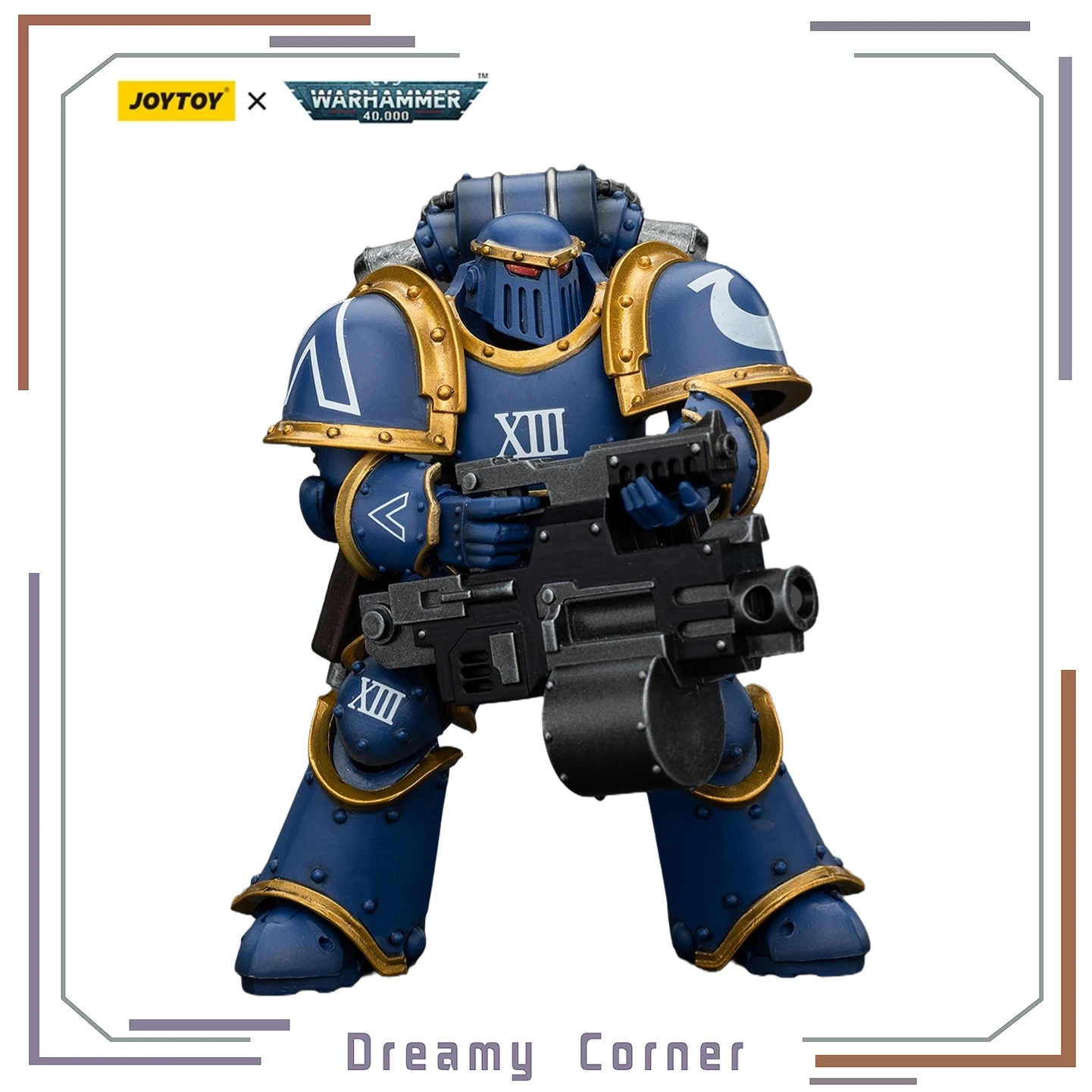 

【В наличии】JOYTOY Warhammer40K Ultramarines Legion Mklll Тактическая поддержка SquadLegionary с тяжелым болтером 1/18 ActionDoll Stitch
