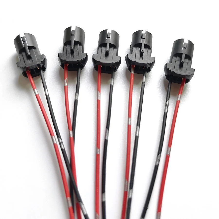 5Pcs/lot ABS T10 W5W Socket Connector Female Plug Base Adapter Compatible With WY5W 147 168 192 501 LED Bulbs Copper Wires