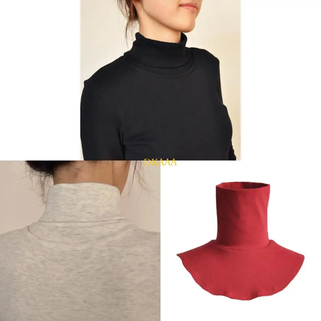 dxaa-feminino-masculino-simples-cor-solida-dickey-falso-colarinho-destacavel-algodao-meia-parte-superior-pescoco-capa