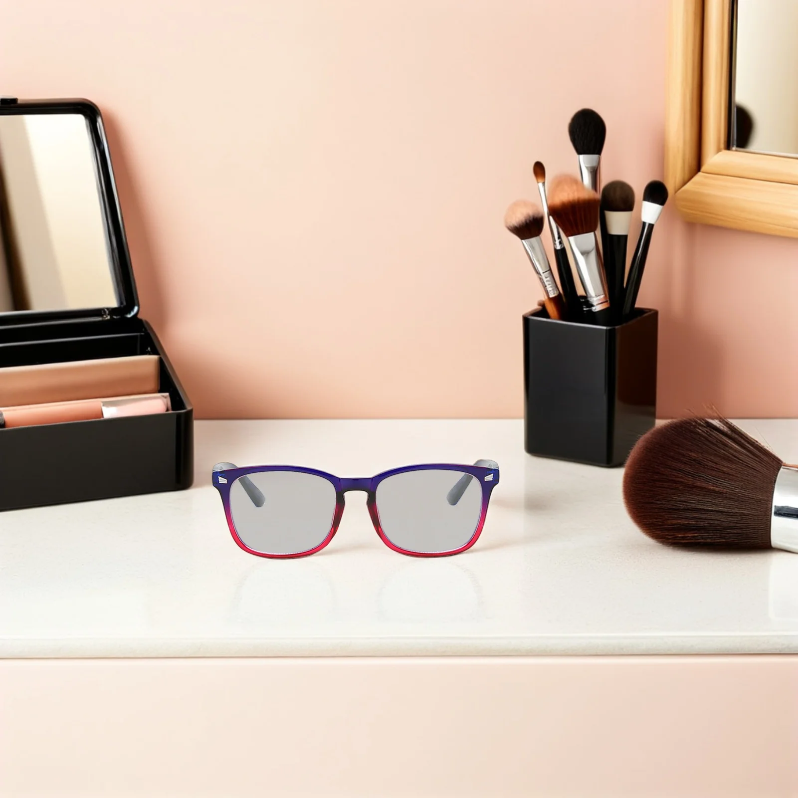 

2Pcs Stylish Anti-Blue Glasses for Women Men Trendy Retro Eyewear Protection Against for Office Computer Use