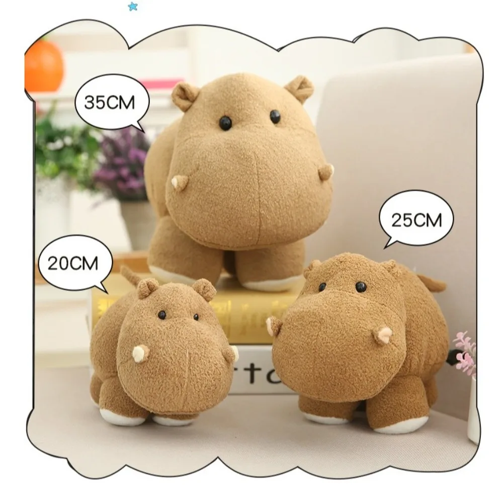 Kawaii Baby Ippopotamo Peluche Bambola Cartoon Elefante Animali di peluche morbidi Giocattolo Decorazione della casa Cuscino carino Cuscino Regalo di Natale