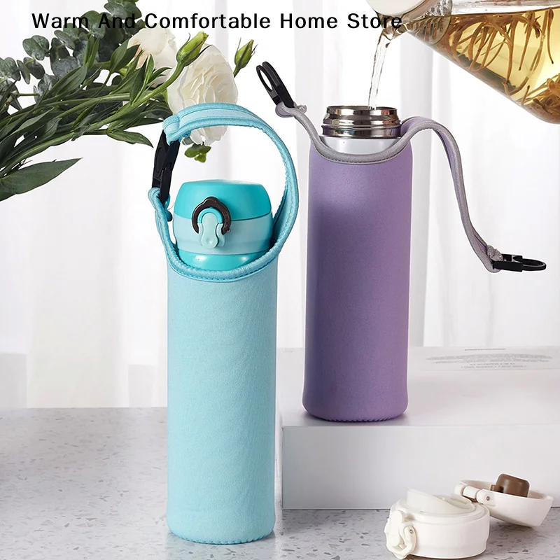 【SE】500ml New Portable Heat Insulated Cup Sleeve Case Travel Water Bottle Covers Protector Storage Bag Thermos Cover