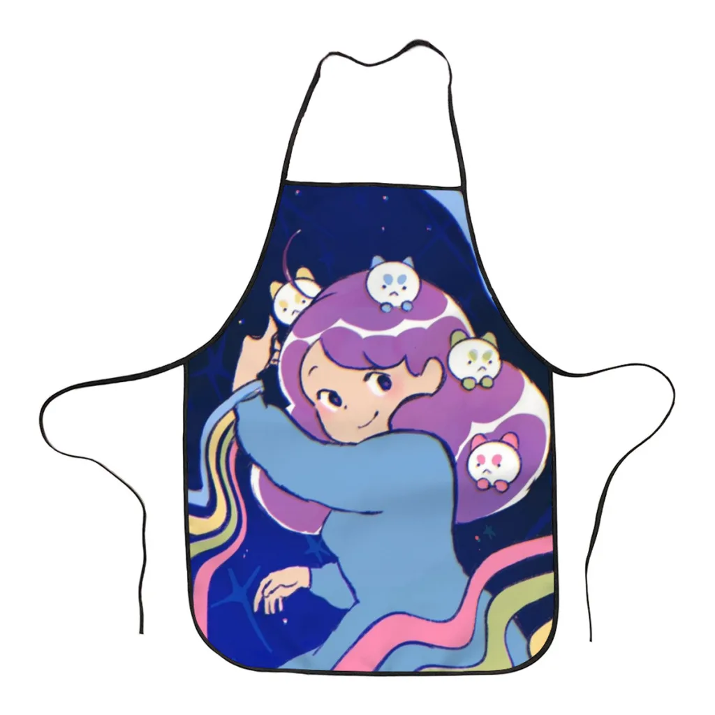 

Fashion Design Bee and Puppycat Cat Apron Store Logo For Women Gift Composite Cleaning Pinafore Home Cooking Accessories