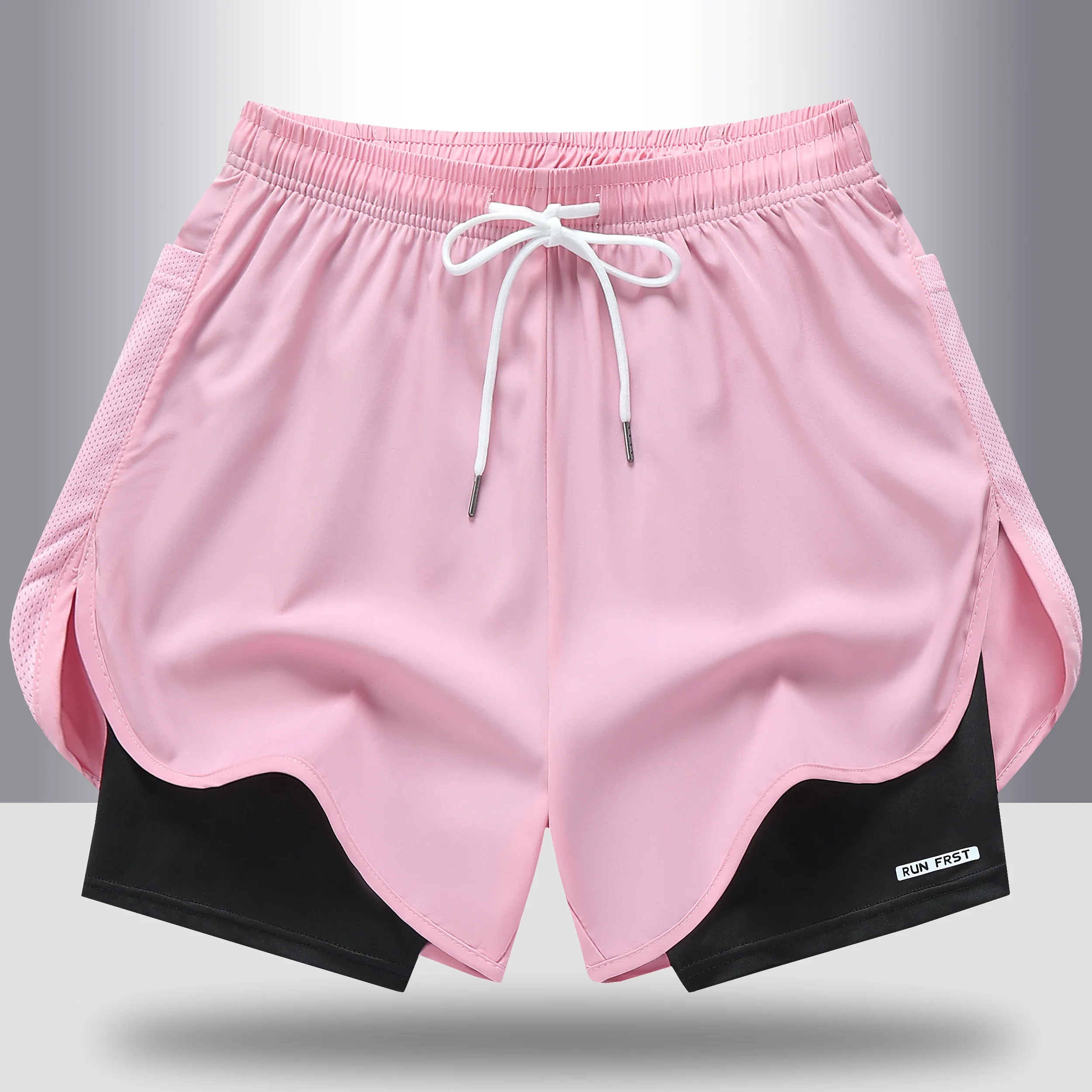 

2025 шорты мужские поддельные 2 предмета летние шорты с эластичной резинкой на талии мужские шорты для бега для фитнеса на шнурке быстросохнущие шорты Vilebrequin