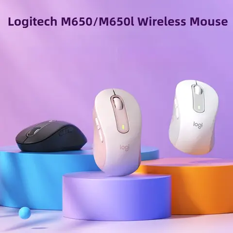 Logitech M650 M650L Wireless Bluetooth Silent Mouse Office Laptop Sensor Technology Advanced Optical Programmable Buttons Mice
