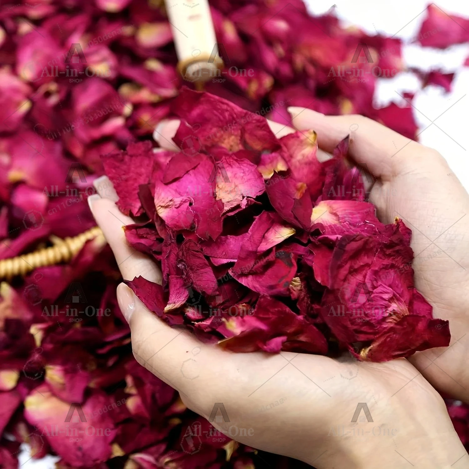 500g Vibrant Red Rose Petals - Biodegradable Dried Flower Confetti for Weddings, Baths, Bridal Showers & Crafts