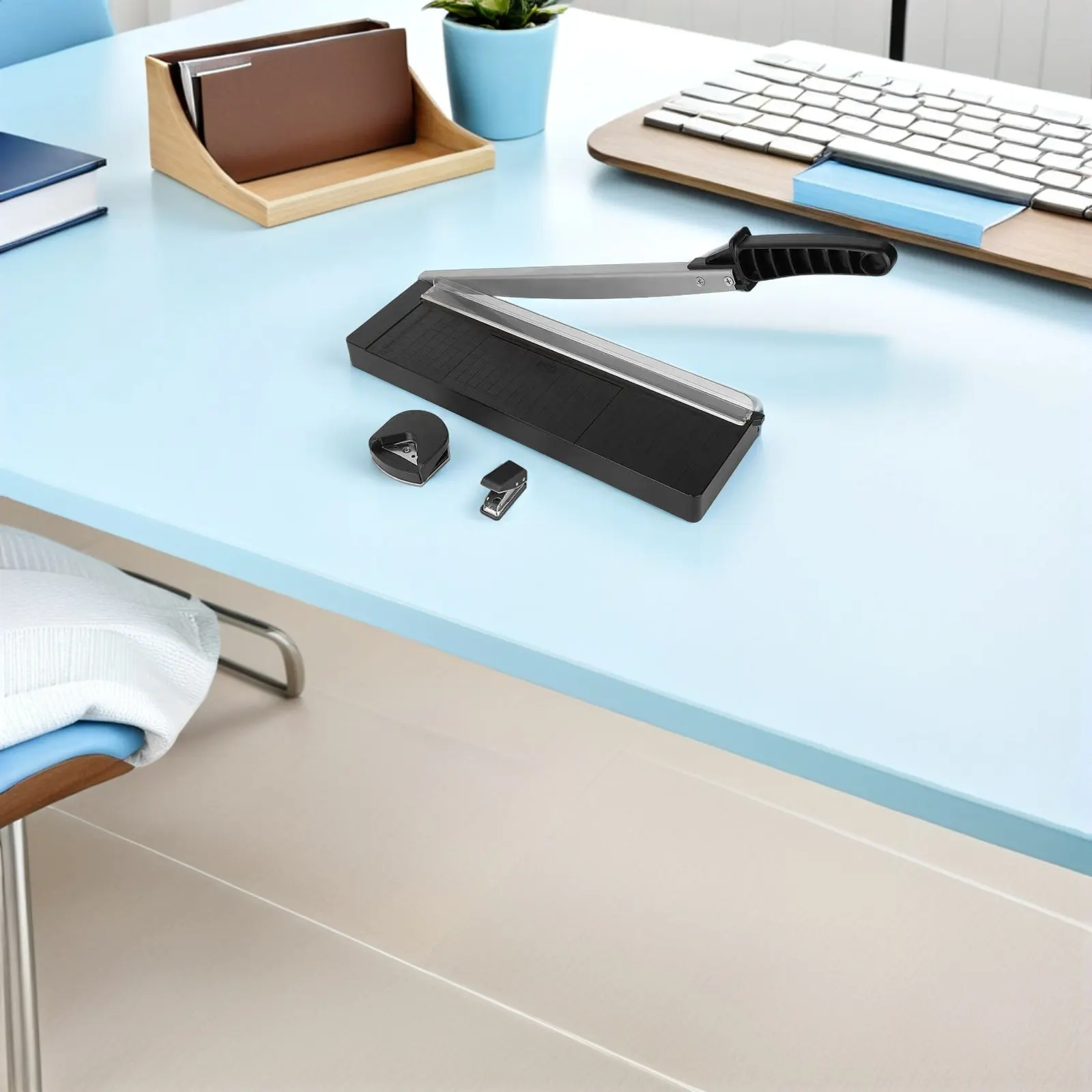 Precision Rotary Paper Cutter Lightweight Desktop Manual Cutter Machine for Office Craft Scrapbooking Photo Cutting Tool