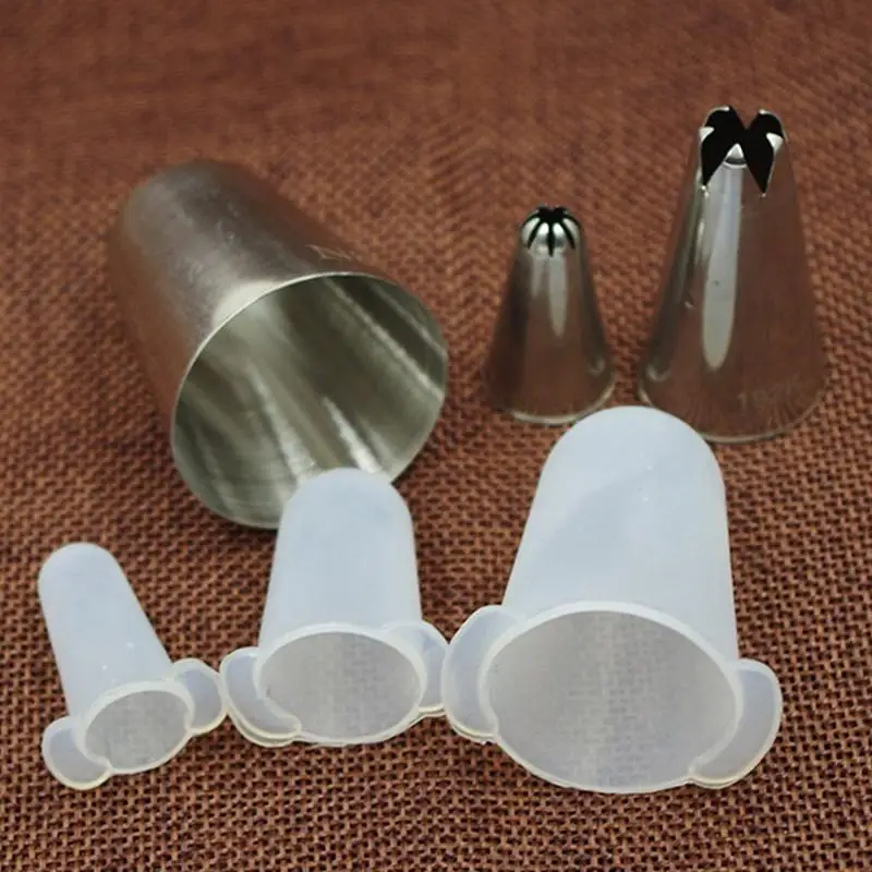 2Pcs Cake Nozzle Cover Set Premium Silicone Material Resists Deformation Fits Most Tips Easy Clean Baking Accessories