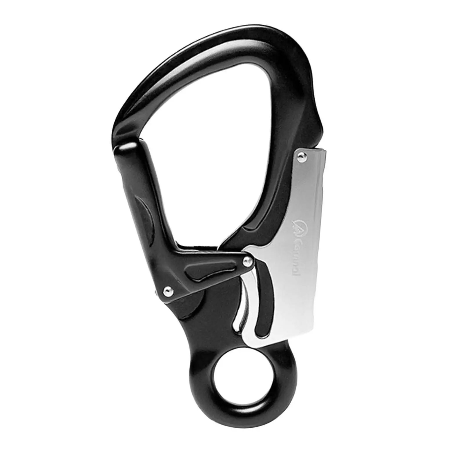 35KN Safety Snap Hook Clip Rock Climbing Abseiling Fall Arrest Carabiner Caving Automatic D-lock Hook Rappelling Equipment