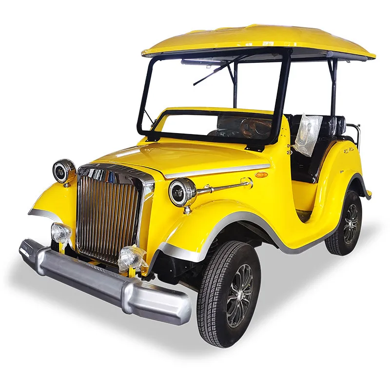 Retro electric tourist attraction four-wheel electric sightseeing car