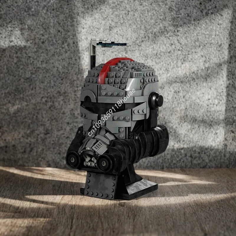 

886 шт., шлем Star Battle Bad Batch-CROSSHAIR, строительные блоки, образовательный подарок для детей, обучение творчества и операционных способностей