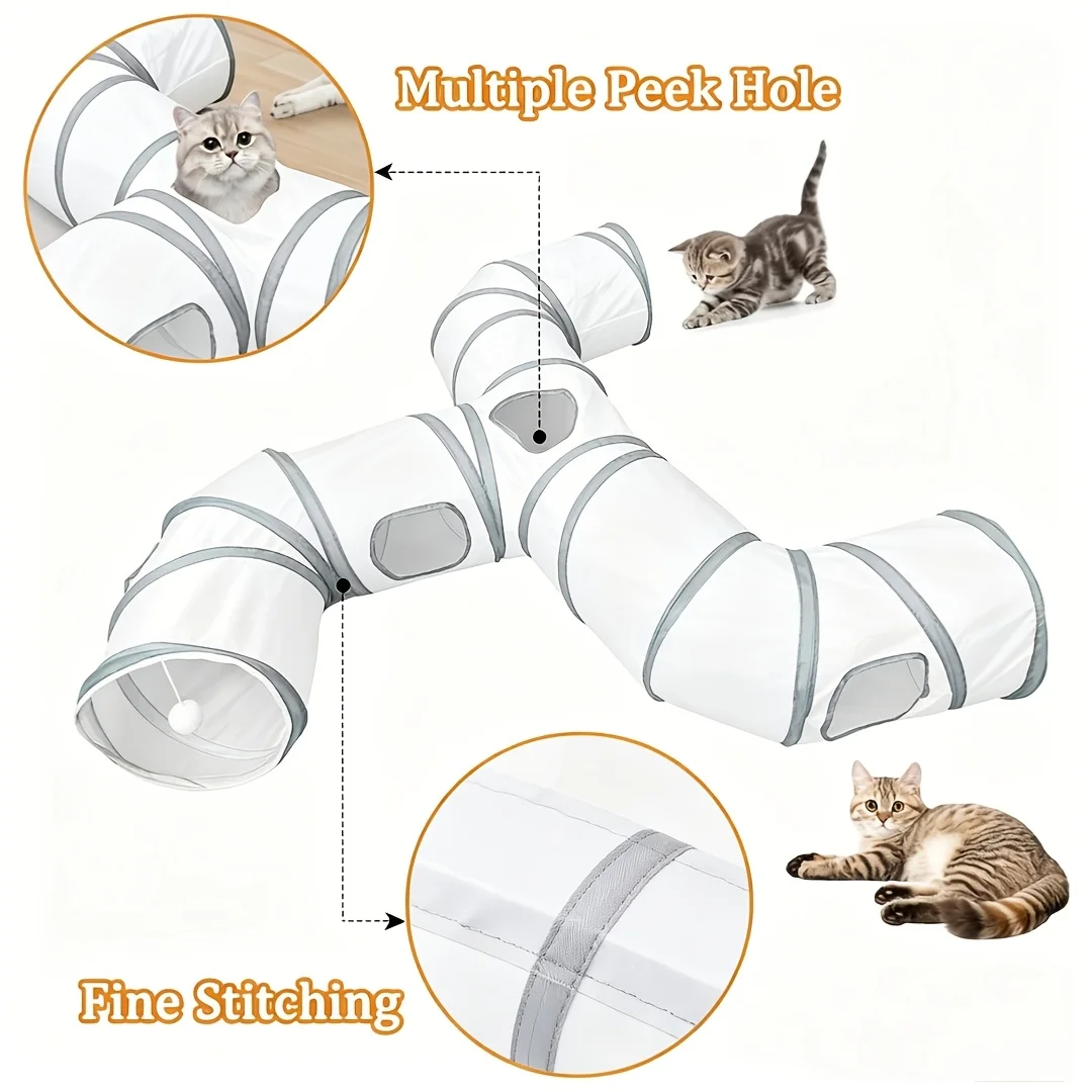 Túnel de Juego Plegable para Conejos y Hámsters - Escondite Interactivo - imagen 5