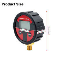 High Accuracy 0-200PSI Digital Tyre Tire Air Pressure Gauge LCD Manometer Pressure Gauge with LED Light for Car Truck Motorcycl