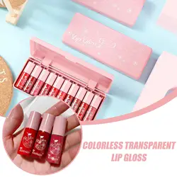 Moisturizing Velvet Mini Lip Gloss Oil Long Lasting Lip Sexy Glaze Lip Red Tint Shiny Liquid Lipsticks Makeup Cosmetic Matt C1x1