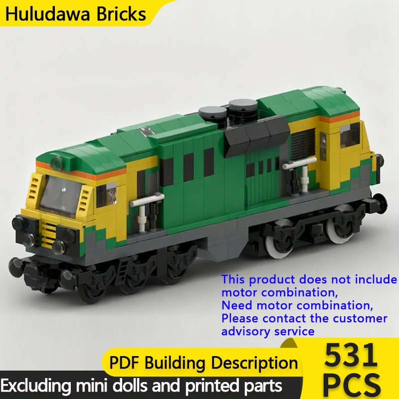 

City Car Model MOC Building Bricks Class 70 Diesel Locomotive Train Modular Technology Gifts Holiday Assemble Children Toys Suit
