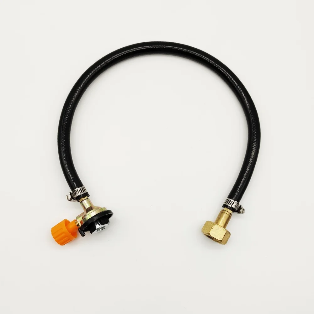 Russian-Style Copper Inflation Valve With 50 Hose For Camping Gas Canisters Camping Long Canister Gas Tank Refill Adapter