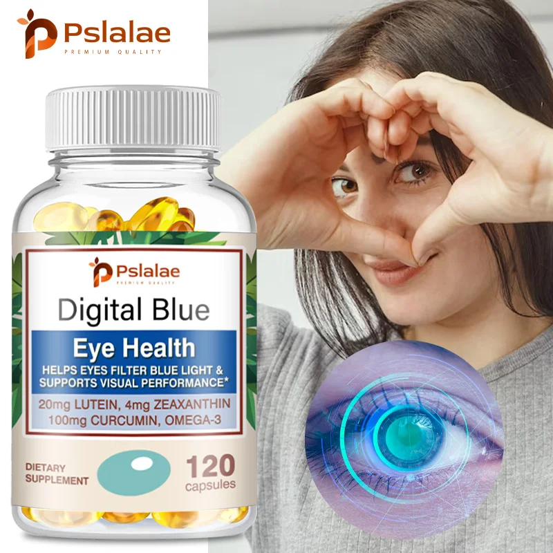 

Digital Blue Eye Health - Reduce Eye Fatigue and Dry Eye Syndrome, Antioxidant, Maintain Vision Health, Improve Visual Clarity
