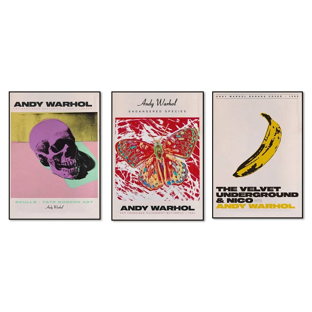 Andy Warhol  Poster, Printable Wall Art, Andy Warhol  Art Print, Exhibition Museum Poster,