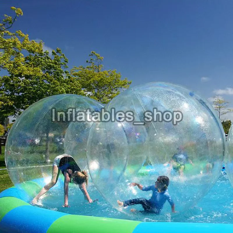 2m diameter 0.8mm thickness PVC Inflatable Zorb Water Walking Ball Walk On Water