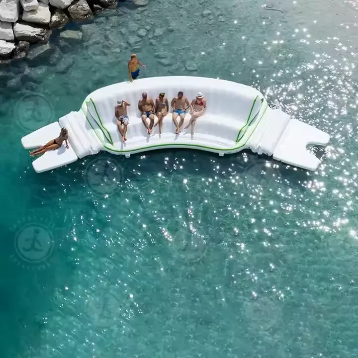 

Hot Sale Inflatable Beach Water Floating Leisure Dock Air Sofa Couch Lounger