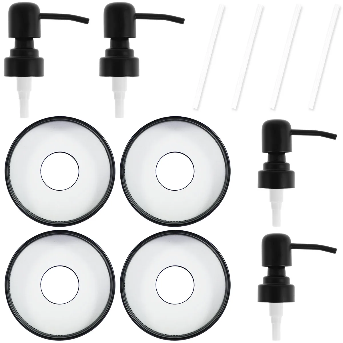 

4 шт., крышки для дозатора мыла Mason Jar с насосами, герметичные крышки для бутылок, крышки для банок Mason, крышки для дозаторов жидкого мыла, крышки для консервирования