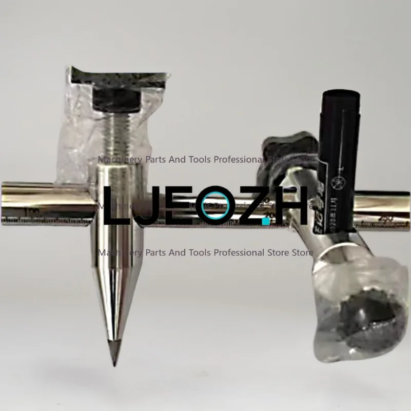 Slidable Scribing Gauge 0.5m Long Round Rod with Graduated Woodworking Compass