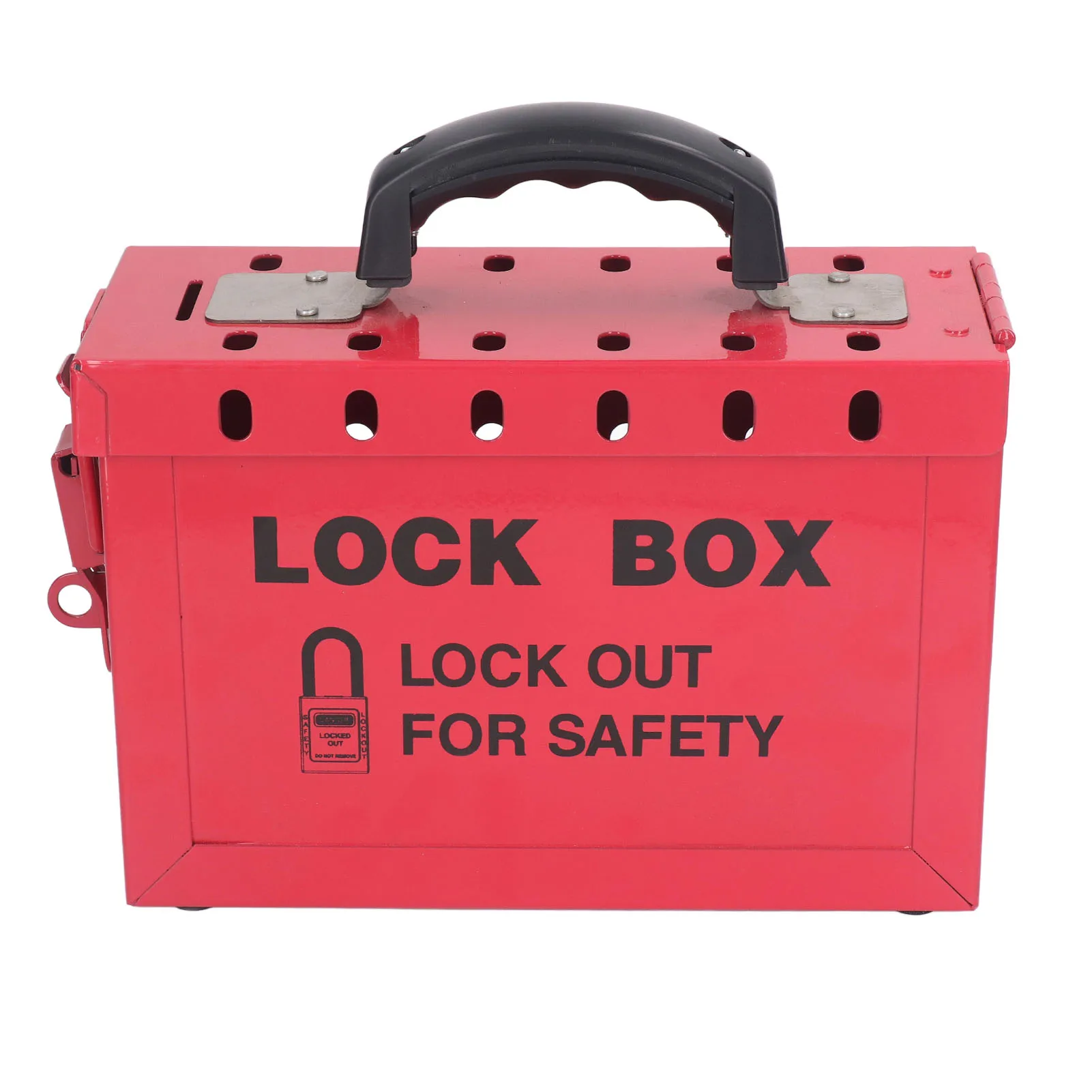 Lockout Tagout Box Portable Safety 13 Guage Lockout Tagout Group Lock Box Stainless Steel For OSHA Compliance Group