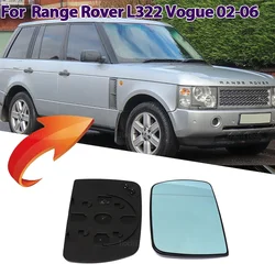 Sostituzione lente LH RH in vetro blu con specchietto riscaldato lato sinistro destro per Land Rover Range Rover L322 Vogue 2002-2006 Accessori