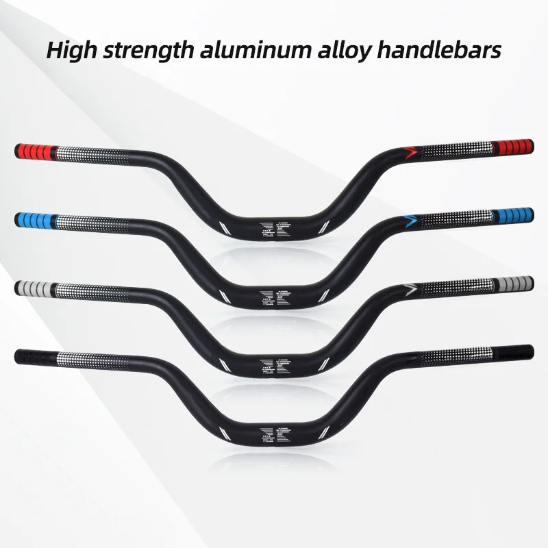 31.8mm 90mm MTB Handlebar 720/780mm High-Strength Aluminium Alloy Bicycle Riser Bars Lightweight Integrated Handlebars Bike Part