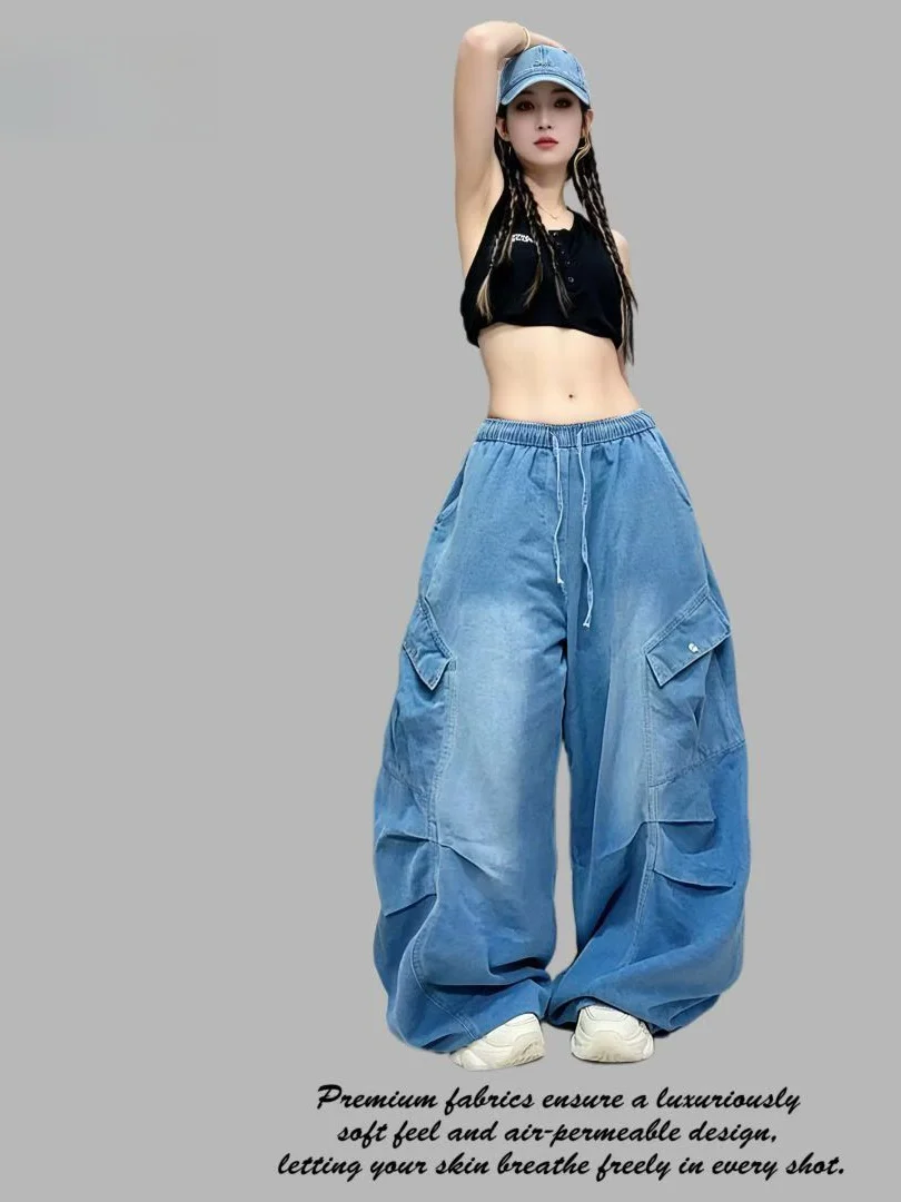 jeans-taille-haute-a-jambes-larges-pantalon-cargo-pantalon-de-danse-de-rue-et-de-jazz-avec-cordon-de-serrage-modele-fin-style-retro-pour-femmes-ideal-pour-l'exercice