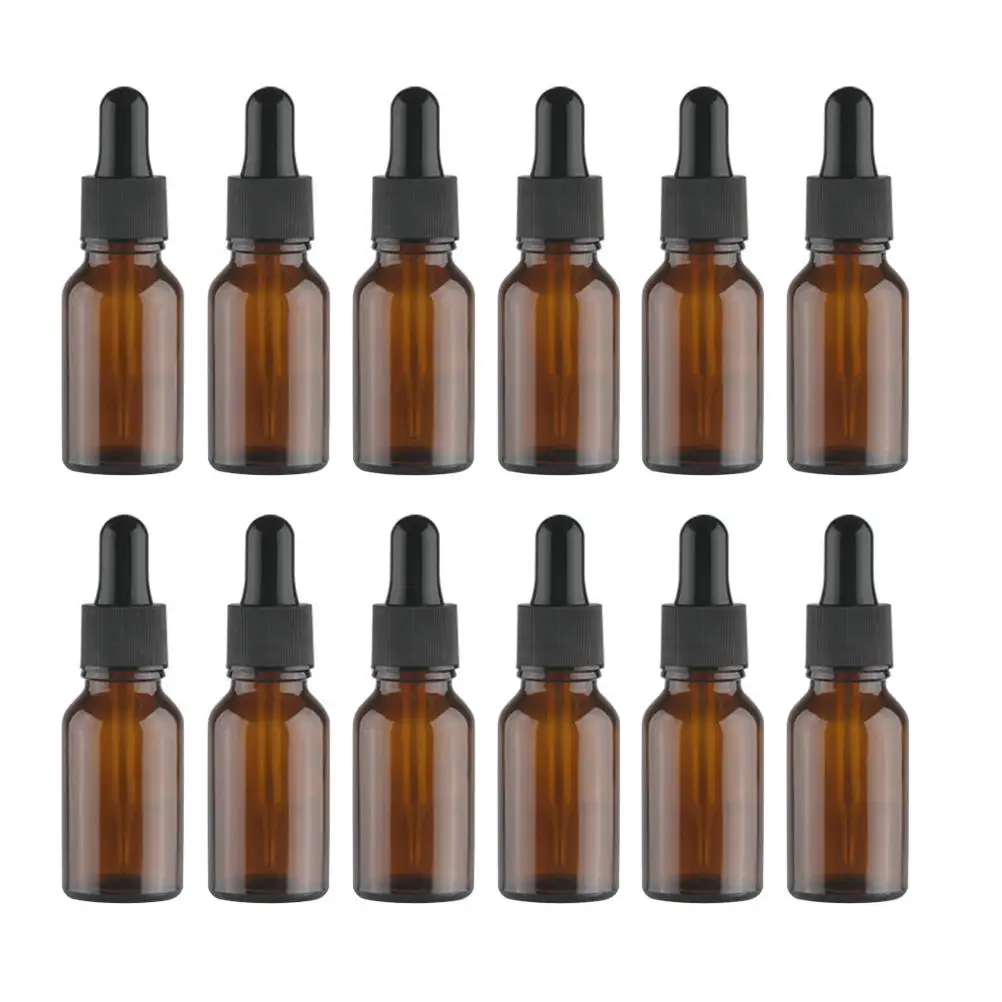 

12pcs Essential Oil Bottle Dropper Vial Mini Liquid Pipette Travel Small Glass Perfume Bottle Women Refill Sample