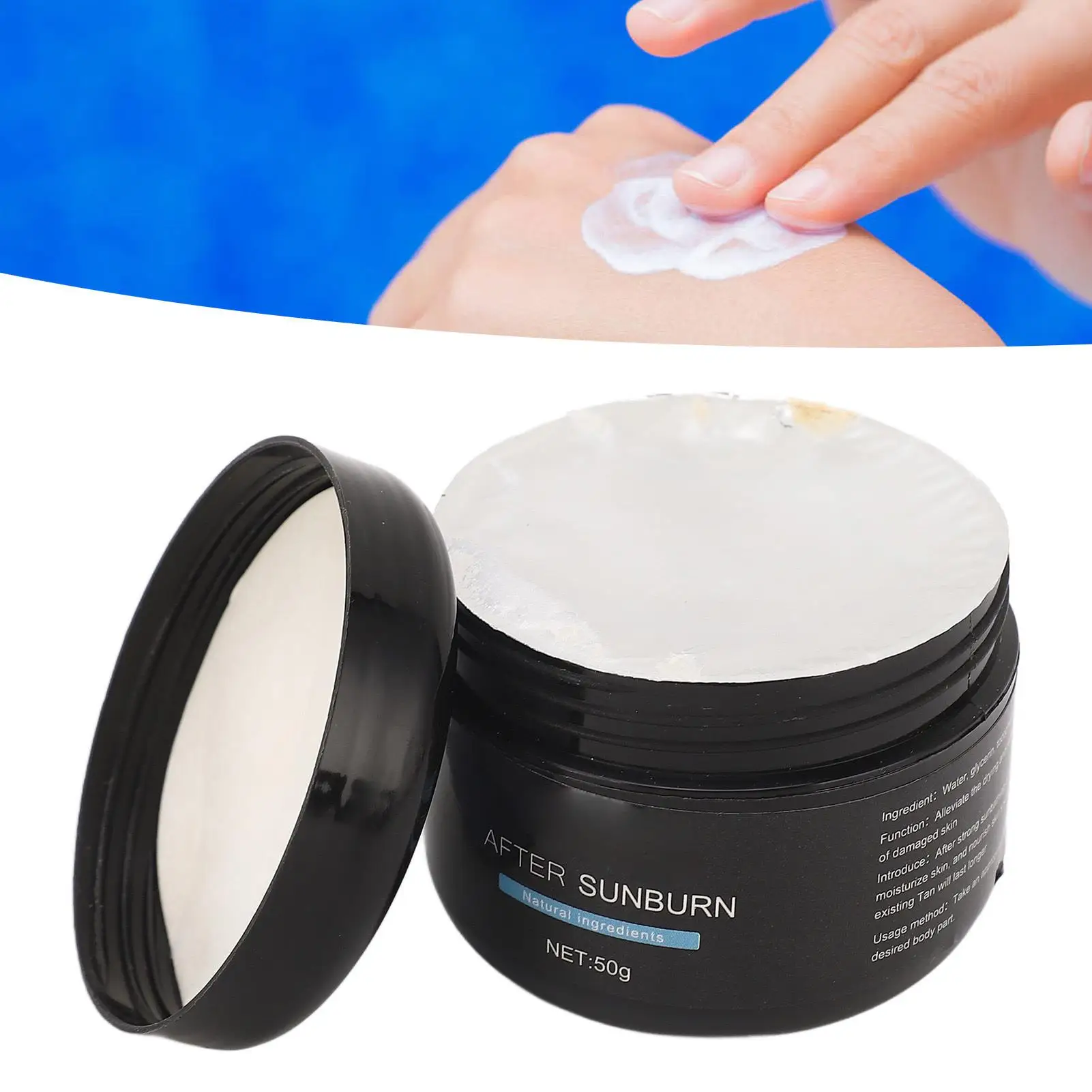 Sunburn Relief Cream - Soothing After Sun Skin Restoration, Gentle Hydrating Formula for dry , Damaged Skin