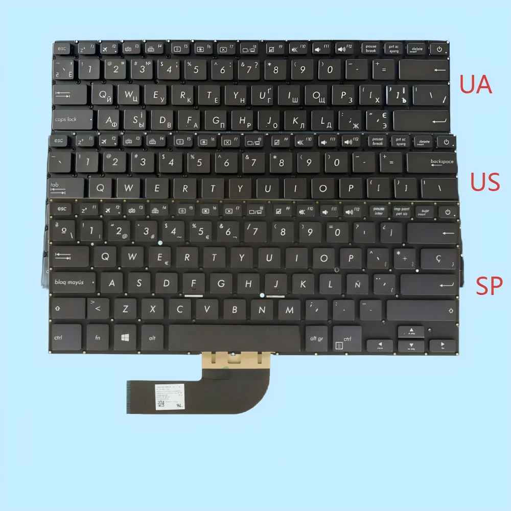 

B9440 Spanish/US/Ukrainian keyboard Laptop keyboard for ASUS pro B9440 B9440U B9440UA B9440FA Replacement Keyboard