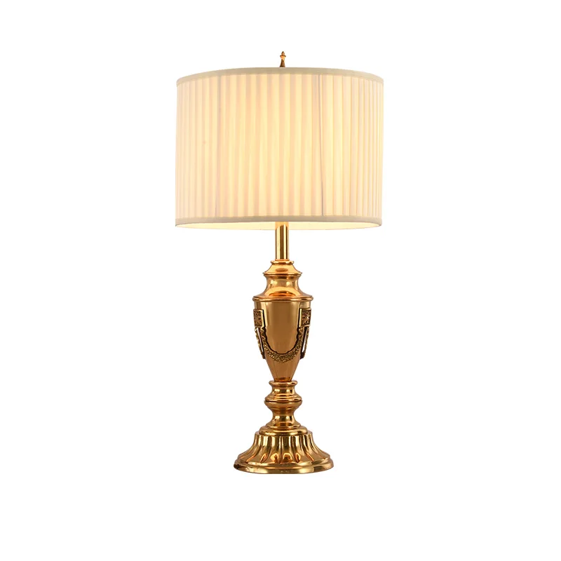 DINGFAN European Brass Metal Luxury Night Light Restaurant Hotel Bedroom Decorated With Gold Led Table Lamp