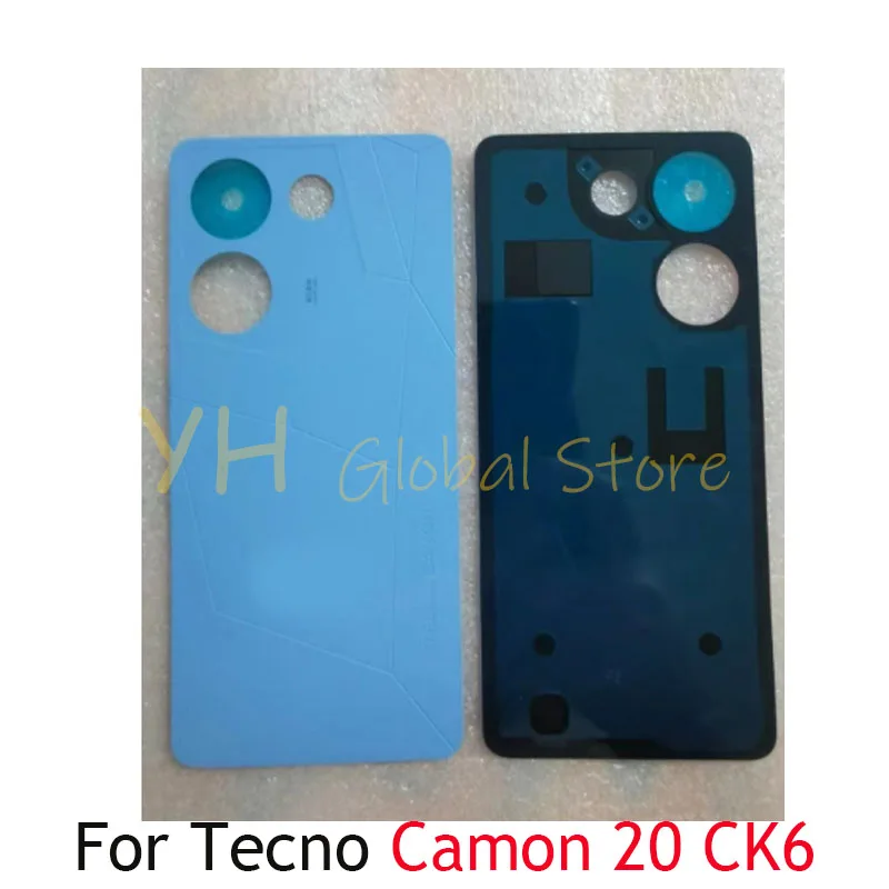 AAAA Quality New For Tecno Camon 20 CK6 CK6n Camon 20 Pro CK7 CK7n Back Battery Cover Housing Case Repair Parts