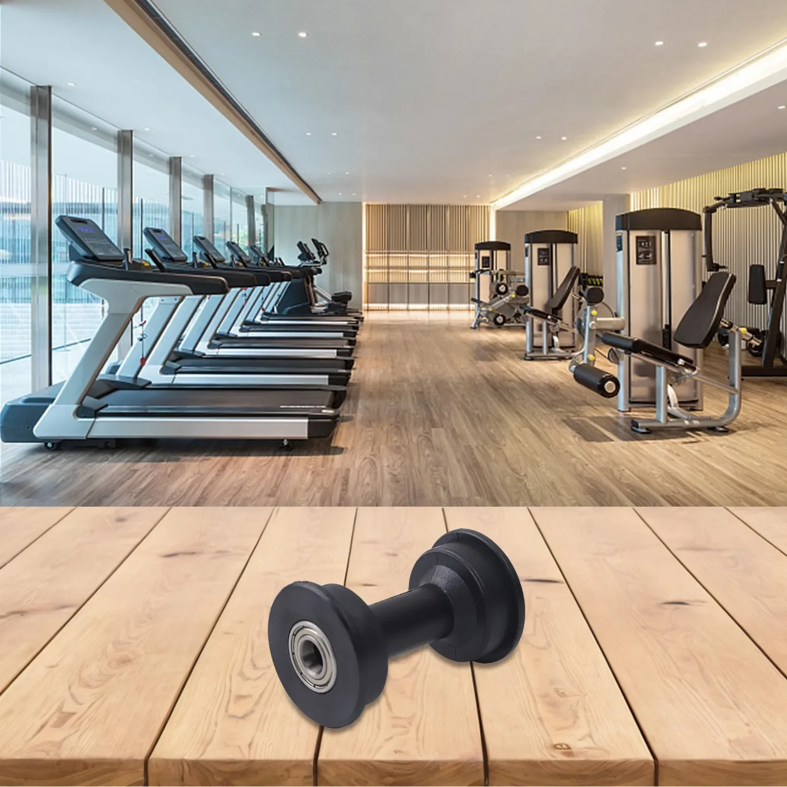Replacement Pulley Roller For Rowing Machine Seat With 10mm Inner Diameter Compatible With Fitness Equipment Frames
