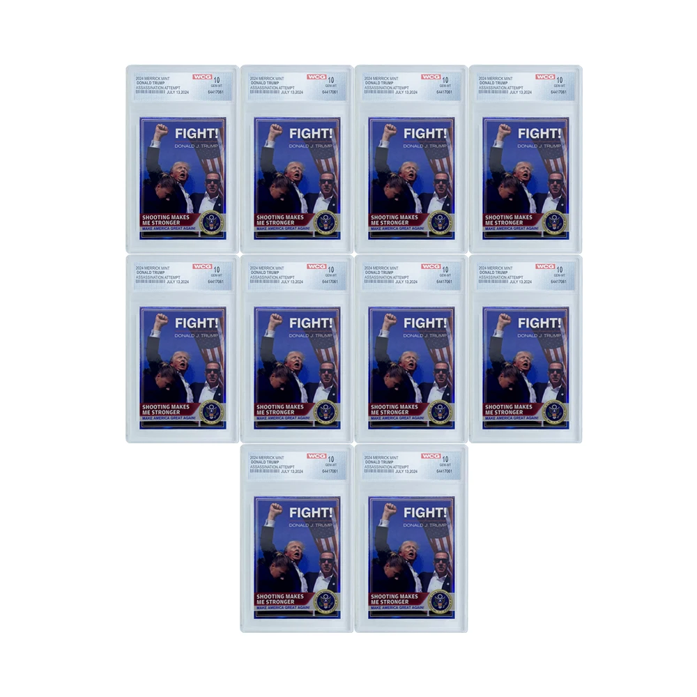 

10pcs Trump 2024 Preaching Custom trading card Exquisite card fight make america great never surrender