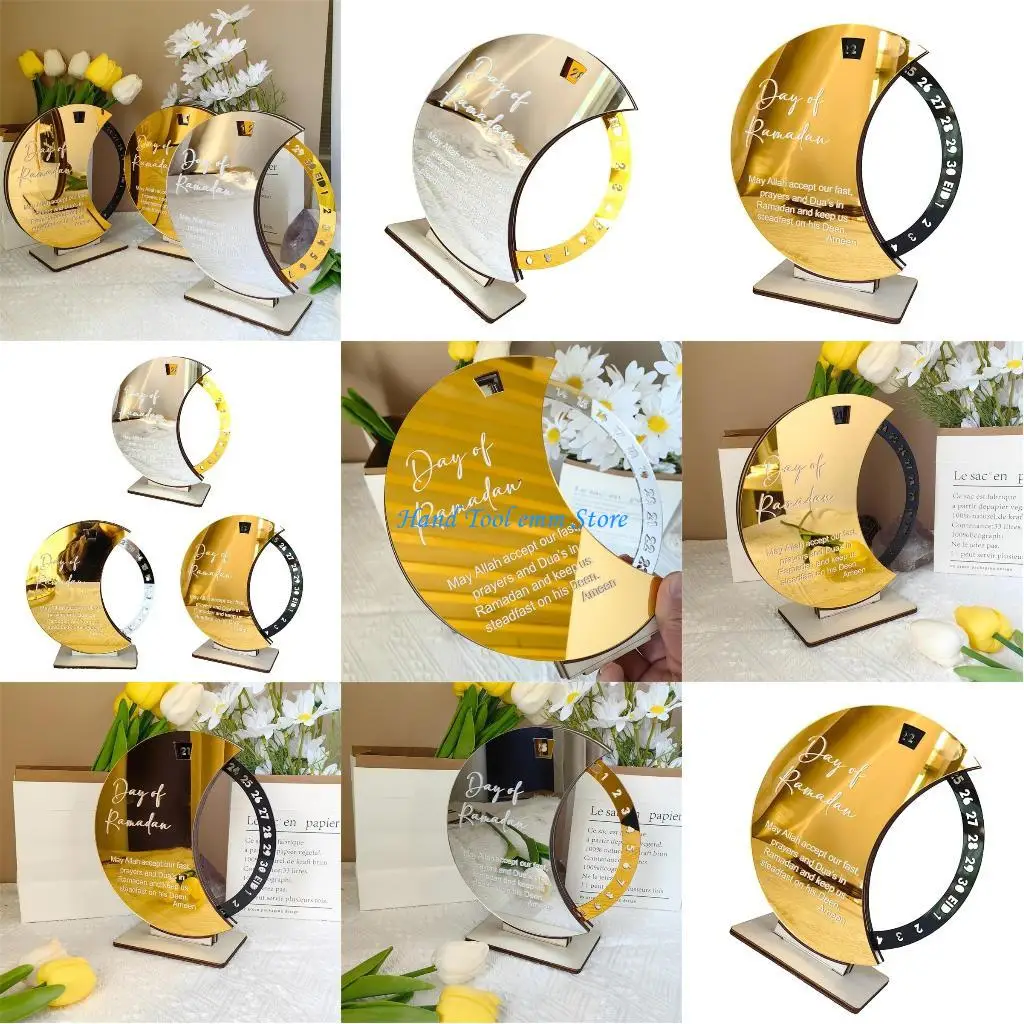 H37F ديكور خشبي العد التنازلي التقويم ديكور المنزل، الدورية الخشب عيد العد التنازلي تقويم القدوم لهدية هووسورمينغ #1