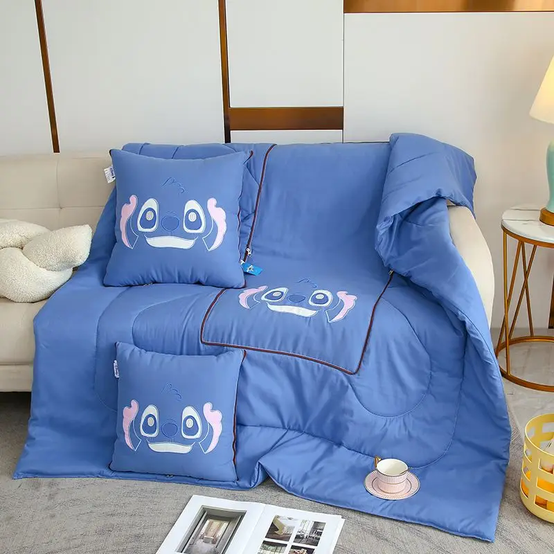 

Подушка Лило и Стич Дисней от Kawaii, аксессуары с героями мультфильмов, автомобильное одеяло, аниме, окружающее домашнее одеяло для сна, подарок