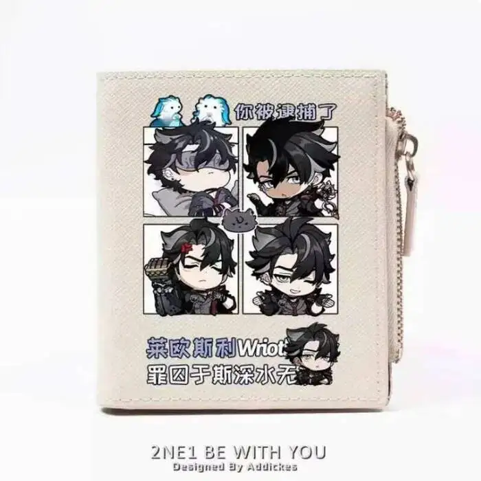 

Аниме Genshin Impact Wriothesley модный кошелек из искусственной кожи для карт монета на молнии сумка для денег косплей подарок B488 хит