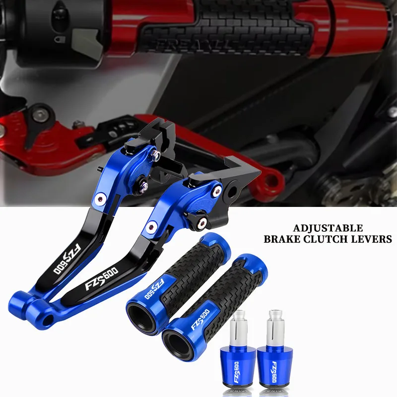 

Motorcycle Adjustable Brake Clutch Lever Folding Handle Hand Grips Set For FZS600 FZS 600 2003 1999 2000 2001 2002