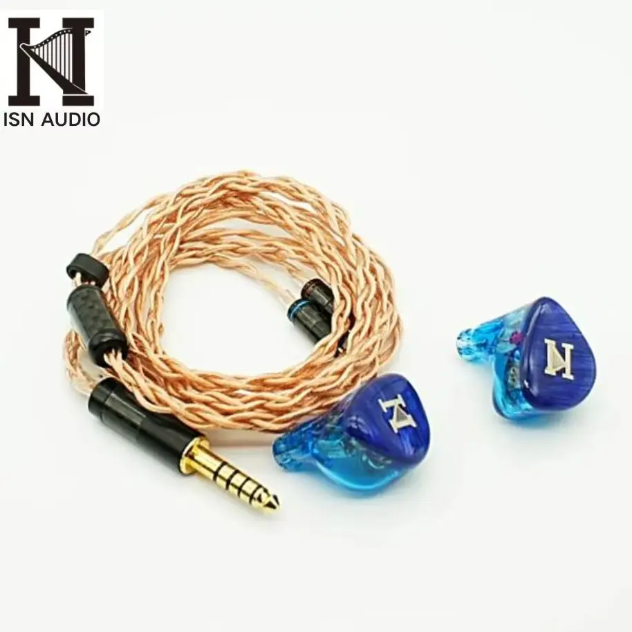 

ISN Audio H60 4BA + 2DD Hybrid HiFi In-Ear Monitors 6 Drivers 2Pin 0.78mm Detachable Audiophile Wired Earphone IEMs