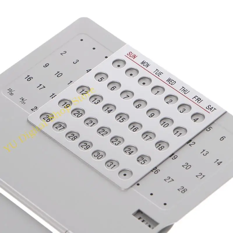 

96BA Super Unique Adjustable Desk Calendar Office Supplies Hand Set DIY