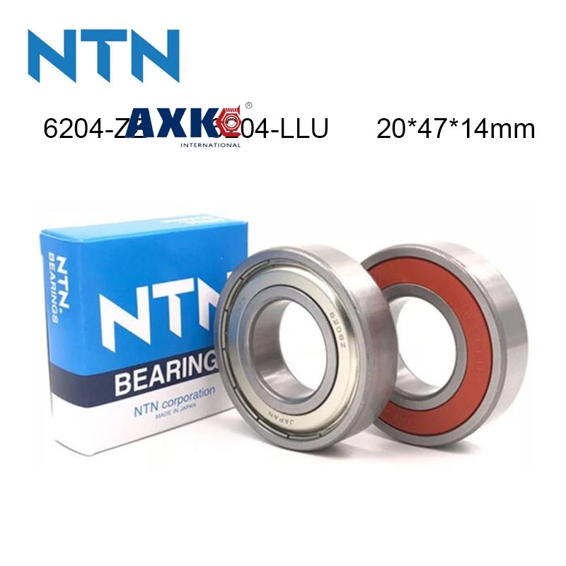 

100% Original Japan NTN Bearing 5/10Pcs 6204-ZZ 6204-LLU ABEC-9 Ball Bearing 20x47x14mm High Speed Deep Groove 6204 Ball Bearing