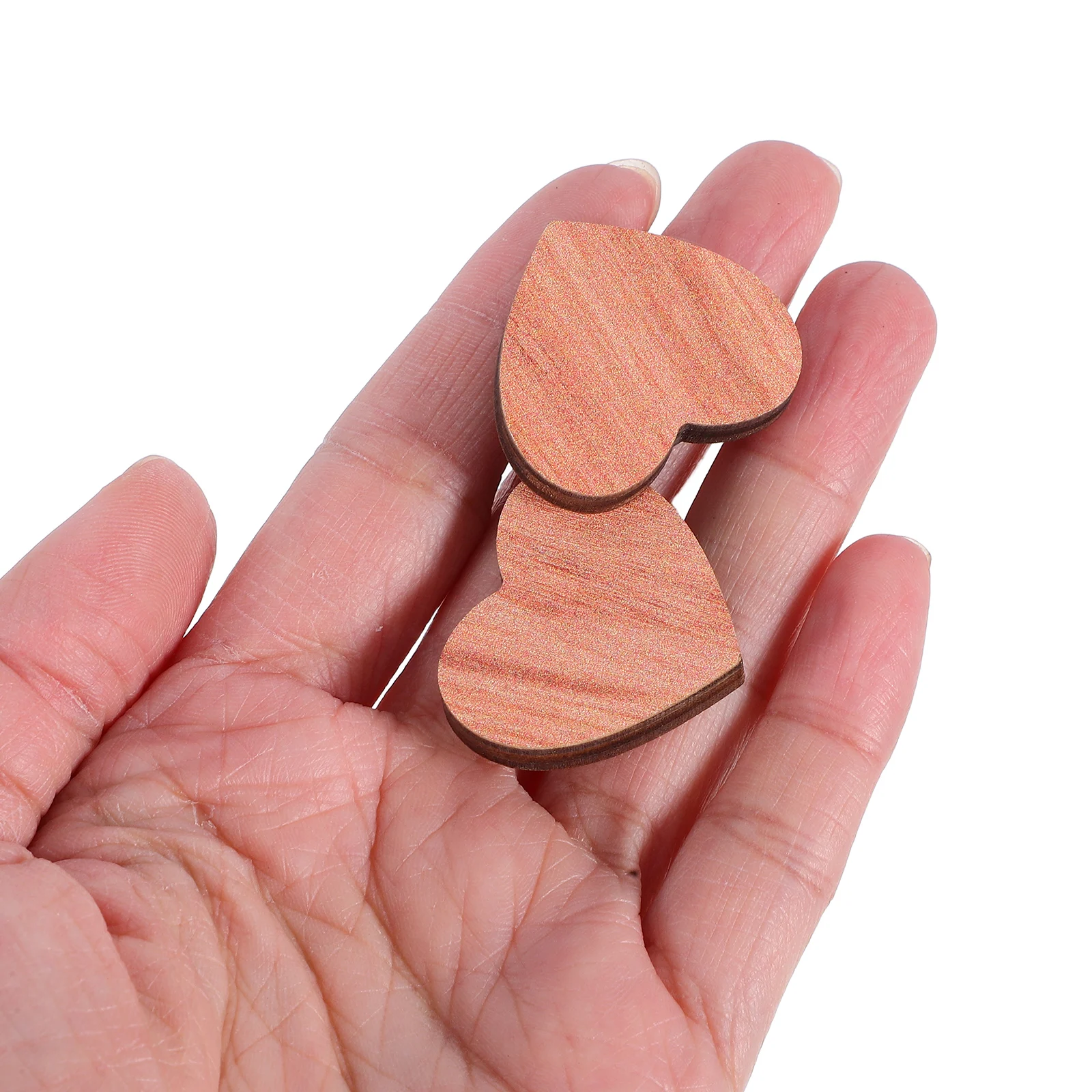 

12Pcs Wooden Heart Fridge Magnets Decorative Refrigerator Stickers for Kitchen Home Office Holders with Natural