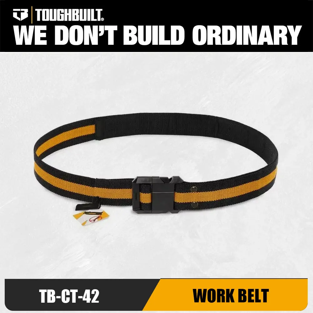 

TOUGHBUILT TB-CT-42 Прочный ремень для инструментов, настраиваемая длина, совместимая со всеми сумками ClipTech для электрика, плотника