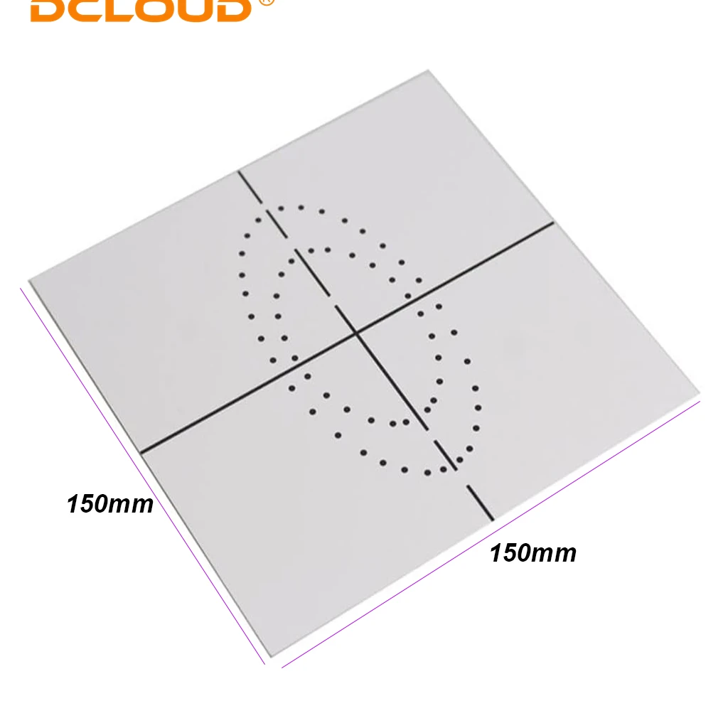 DCLOUD 1Pc Plantilla de Presa de Goma Dental de Plástico Orificio de Perforación Endodóntica Tablero de Perforaciones de Doble Cara Herramientas de